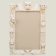 Miroir avec yeux en verre ivoire, 84х58 cm