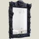 Miroir sans yeux en verre noir, 84х58 cm