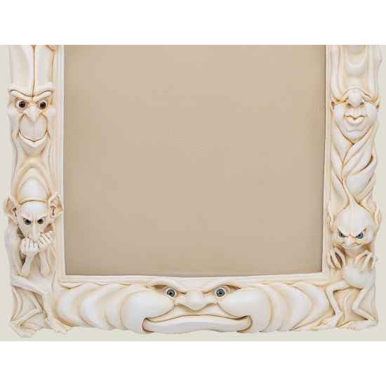 Miroir avec yeux en verre ivoire, 84х58 cm
