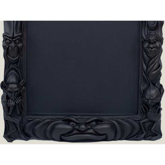 Miroir sans yeux en verre noir, 84х58 cm