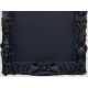 Miroir sans yeux en verre noir, 84х58 cm