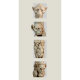 Colonne Fantôme suspendue (gauche) ivoire, 79 cm