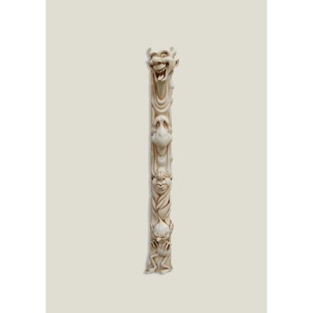 Colonne Fantôme suspendue (droite) ivoire, 79 cm