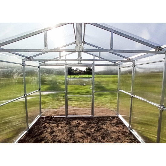 Serre grande 4 x 2,85m avec polycarbonate 4mm