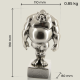 Mario sur piédestal (carré) argent, 19 cm Mario sur piédestal (carré) argent, 19 cm