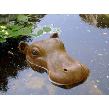 Tête d'hippopotame (Décoration de jardin)