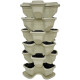 Pot de fleurs de jardin vertical 5+1 niveaux. Beige. Pot de fleurs de jardin vertical 5+1 niveaux. Beige.