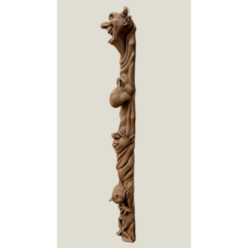 Colonne Fantôme suspendue (droite) grès, 79 cm