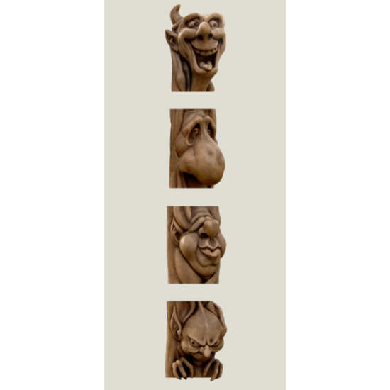 Colonne Fantôme suspendue (droite) grès, 79 cm Colonne Fantôme suspendue (droite) grès, 79 cm