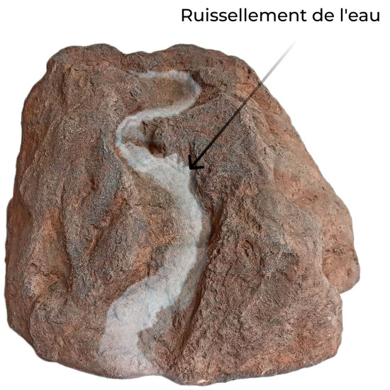 Pierre-cascade avec ruissellement 110-M