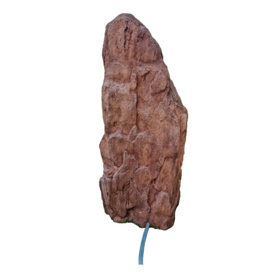 Pierre de jeu d'eau pour jardin - Accessoires de bassin de fontaine sur pied - Monolith Rouge - M