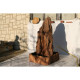 Pierre de jeu d'eau pour jardin - Accessoires de bassin de fontaine sur pied - Monolith Rouge - M