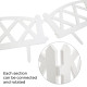 Clôture de jardin – Bordure de clôture de jardin décorative, lot de 5 (longueur totale 3 mètres, blanc) Clôture de jardin – Bordure de clôture de jardin décorative, lot de 5 (longueur totale 3 mètres, blanc)