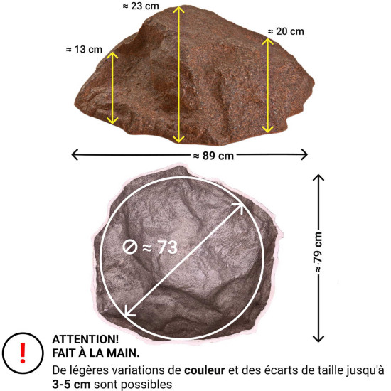 Faux rocher pour jardin M-02